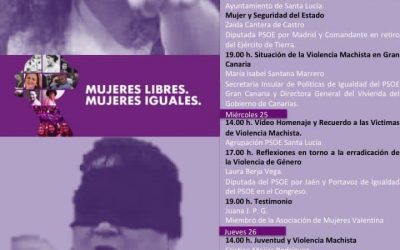 Jornadas contra la violencia machista del PSOE de Santa Lucía